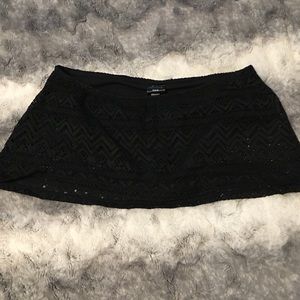 Knit skirt swim bottoms